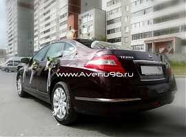 Прокат автомобилей на свадьбу в Екатеринбурге: Ниссан Теана