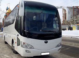 Аренда автобуса Ютонг в Екатеринбурге, цвет белый